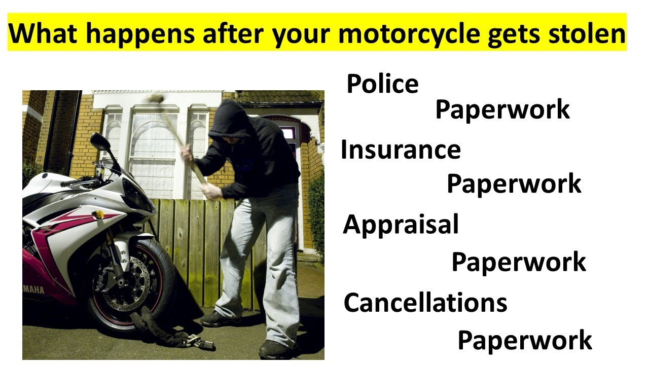 What happens after your motorcycle gets stolen? YouTube