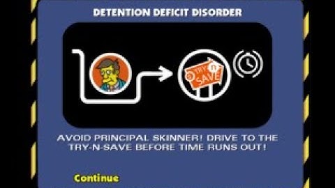 Detention Deficit Disorder (Level 2 Mission 1) - The Simpsons Hit & Run