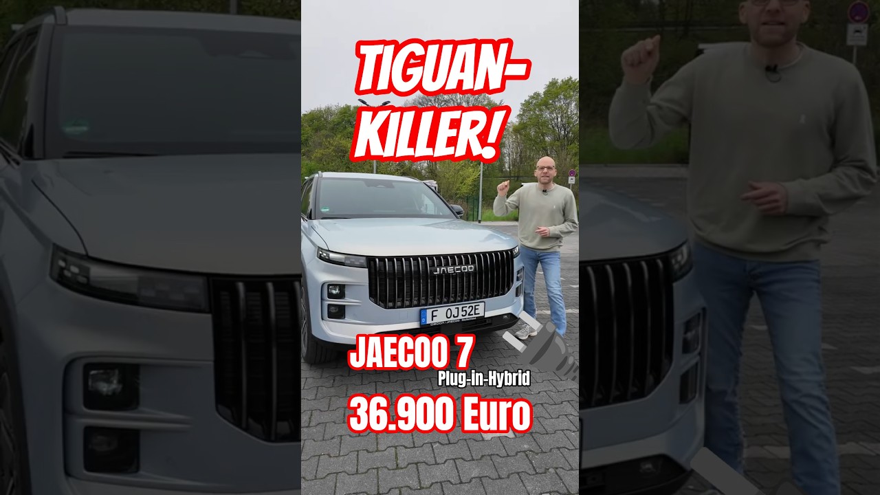 TIGUAN-KILLER? Jaecoo 7 PHEV: 1.200 km Reichweite für unter 37.000 €?
