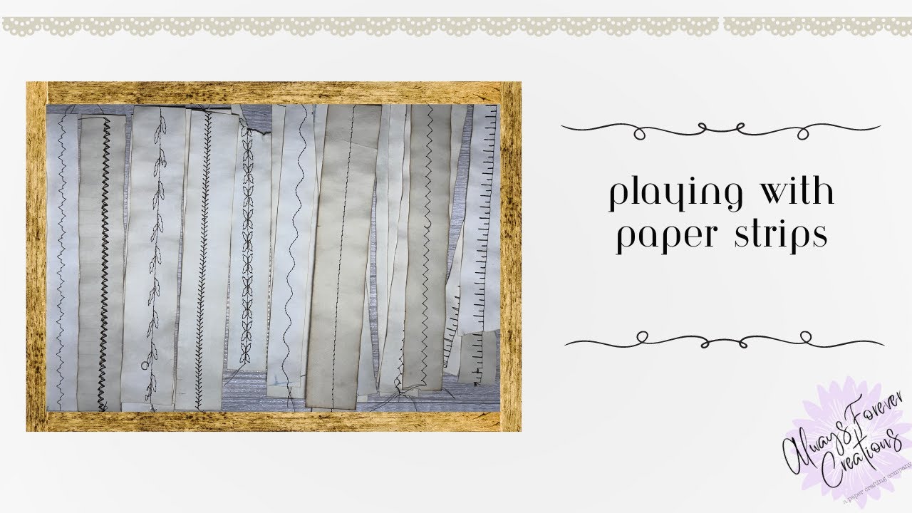 What To Do With Cut Off Paper Strips (Making Embellishments) - YouTube