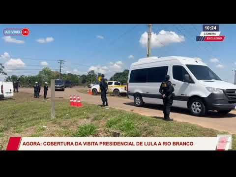Comboio presidencial chega à Casa Souza Araújo, que acolhe hansenianos