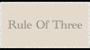 Wednesday, Eloquence Tip, Rule of 3