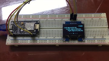 1.3" I2C OLED NodeMCU demonstration