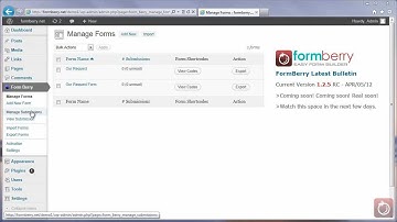 FormBerry Easy Form Builder For WordPress - How To Manage Form Submissions