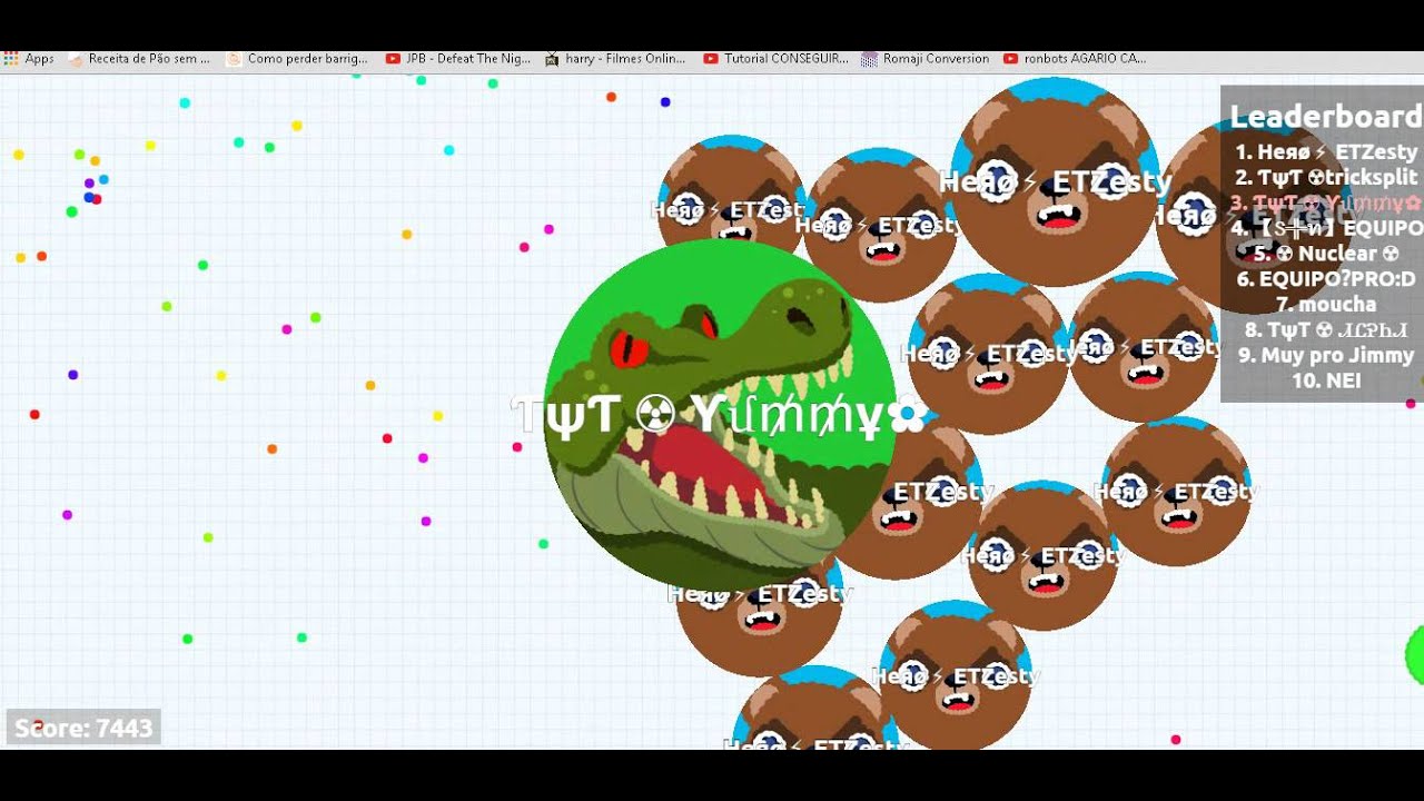 Epic Gamyplayer ft-Hero ETZesT Agar.io #1