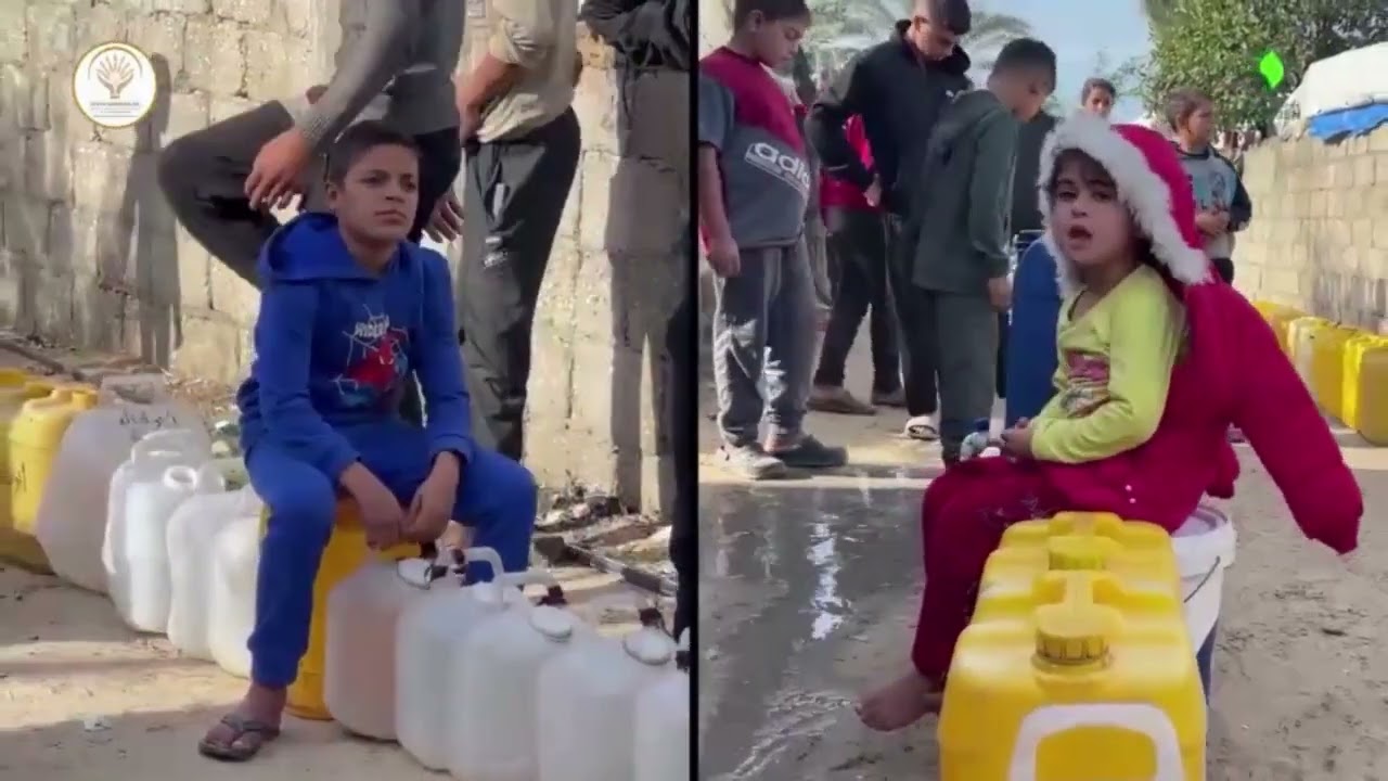 Distribution d'eau à Gaza Novembre 2025/ Water distribution in Gaza-November 2025