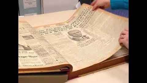 Handling Large and Brittle Books in the Reading Room.