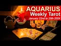 AQUARIUS WEEKLY TAROT READING &quot;GOOD NEWS &amp; A MAJOR COMPLETION AQUARIUS&quot; January 22nd to 28th 2024 TR