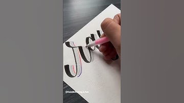 Lettering Ray! #shorts #calligraphy #lettering #handlettering #moderncalligraphy #brushlettering