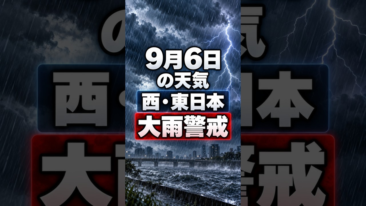 【明日の1分天気】2026年9月6日(日)の天気・気温・雷 #マニアック天気 #1分天気