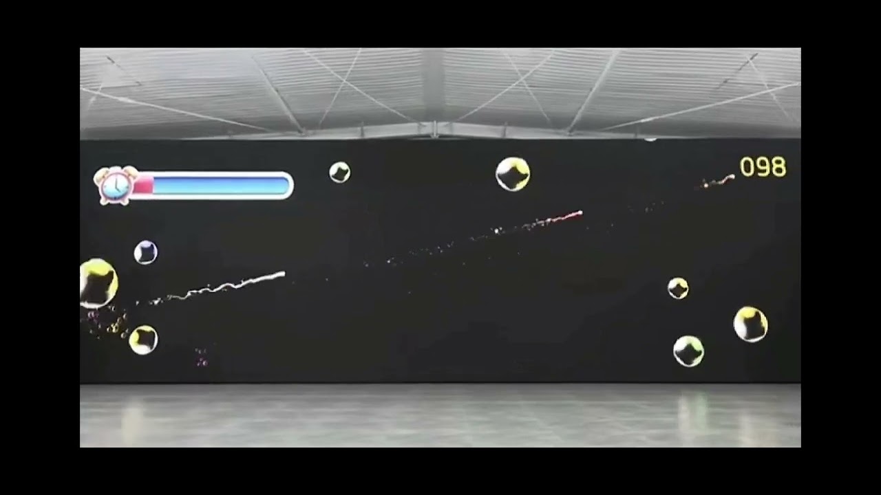 Large screen 4.8*15.6m LED wall touch video wall long distance laser pen high precition fast respond