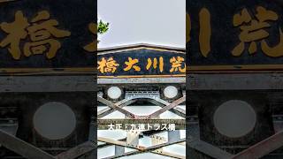 大正モダンの面影を残す「荒川大橋トラス広場」！消えた九連鉄橋の歴史に迫る🏗️ #文化財