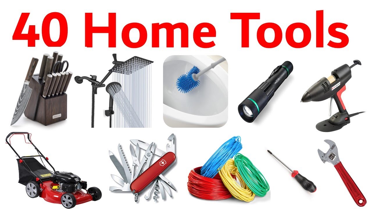 Easy Tool Names in English | Learn 50 Toolbox Items with Pictures | Tool Vocabulary