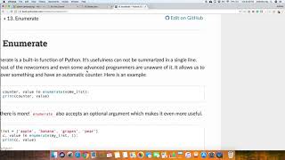 Range, enumerate and list