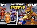 I Survived 1000 Days as FREDDY FAZBEAR in Minecraft
