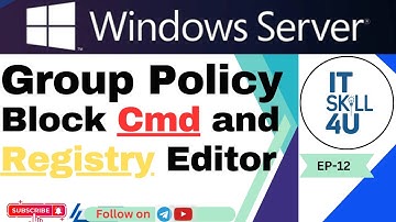 How to disable Control Panel Registry Command Prompt via GPO-Group Policy