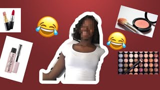 BLINDFOLD MAKEUP CHALLENGE *FUNNY* ||MELANIN LOVE