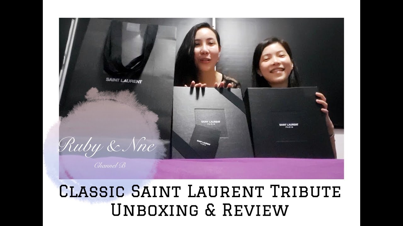 YSL Saint Laurent Tribute Heels 105 Unboxing & Review Differences in Packaging 圣洛朗编织感高跟凉鞋包装差异