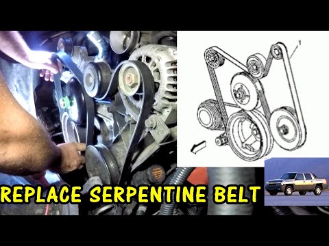 How to Replace Serpentine Belt 5.3 LS Vortec Engine 2002 - 1500 Chevy Avalanche