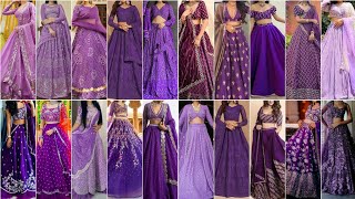100% Latest Purple Colour Lehenga Design For Girls 2023 | screenshot 2