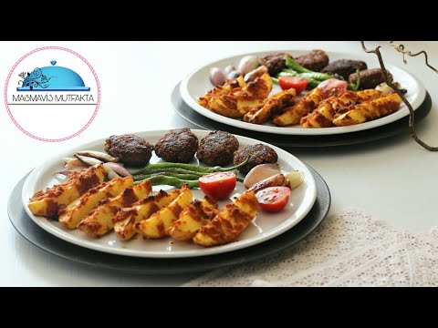 Patatesi bu Şekilde MARİNE Edin Tadına Doyulmaz🍃+Anne Köftesi|Yemek Tarifleri #Masmavi3Mutfakta