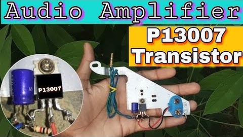 p13007 Transistor Audio Amplifier|powerful bass amplifier using  13007 transistors ||13007 Transisto