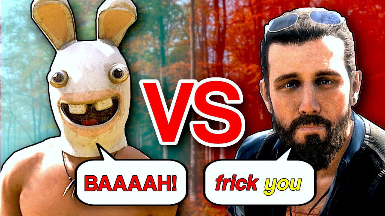 Obliterating John Seed in Far Cry 5.