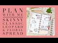 PLAN WITH ME | SKINNY CLASSIC LEOPARD & FLORAL SPREAD | THE HAPPY PLANNER