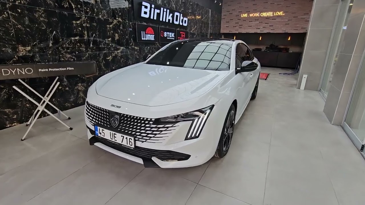 0 km Peugeot 508 // Stek Dynoshield 150 Mikron %100 PPF Boya Koruma Filmi LLumar Cam Filmi