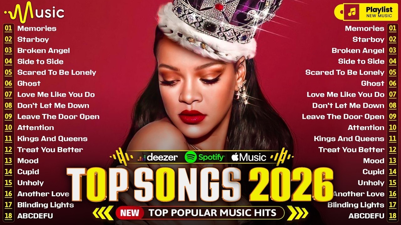 Pop Music 2026 💥 Top 50 Billboard – Taylor Swift, Dua Lipa, The Weeknd, Zayn, Selena Gomez, Adele