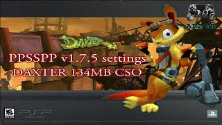 DAXTER (134MB CSO) PPSSPP v1.7.5 settings for low specs android phone screenshot 5