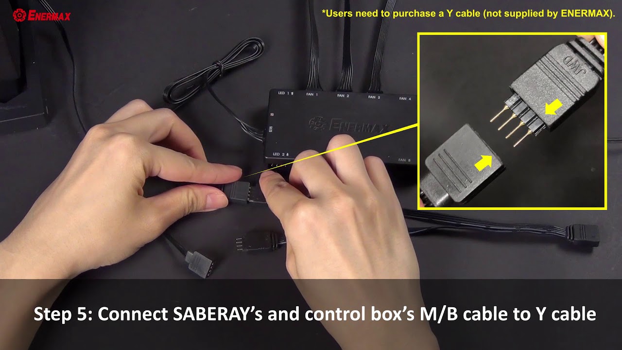 Connection Demo Saberay T B Rgb Sync Via Rgb Motherboards Youtube