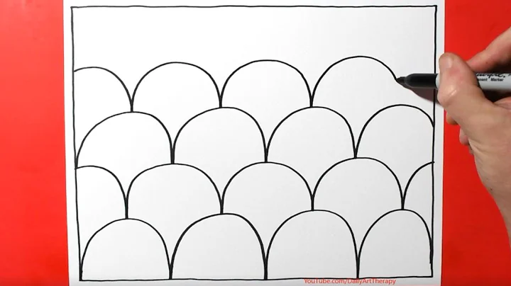 How to Draw Easy Zentangle Patterns for Beginners | Satisfying and Relaxing  Drawing / Zendoodle