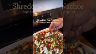 Loaded Shredded Beef Nachos 🔥