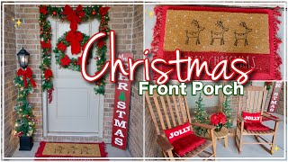 🎄2024 SMALL FRONT PORCH CHRISTMAS SHOP AND DECORATE | CHRISTMAS DECORATE WITH ME | CHRISTMAS DECOR
