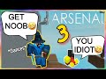 HEAR ME RAGE FOR THE FIRST TIME IN ARSENAL 🤐😅 || PLAYING ARSENAL W/MY ONLINE FRIENDS pt. 3