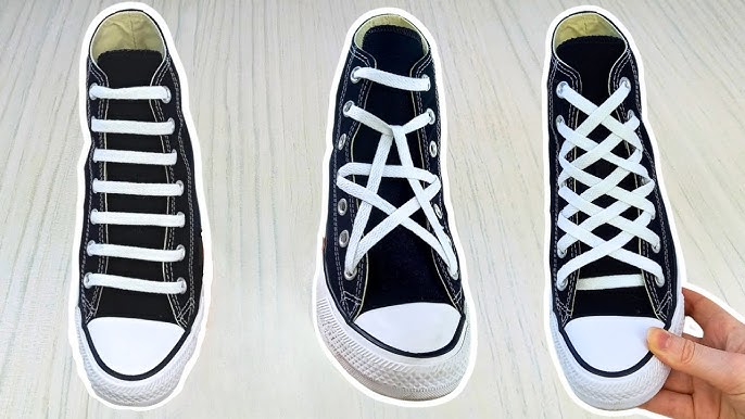 7 WAYS TO LACE CONVERSE CHUCK TAYLOR ALL STAR HIGH TOP