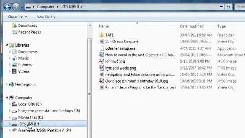 Navigate to folders and files and open files using Windows Explorer