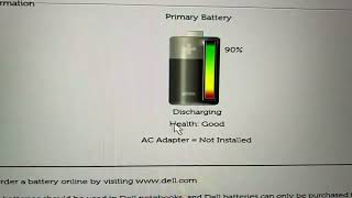 Dell Battery Health Status Check In Bios
