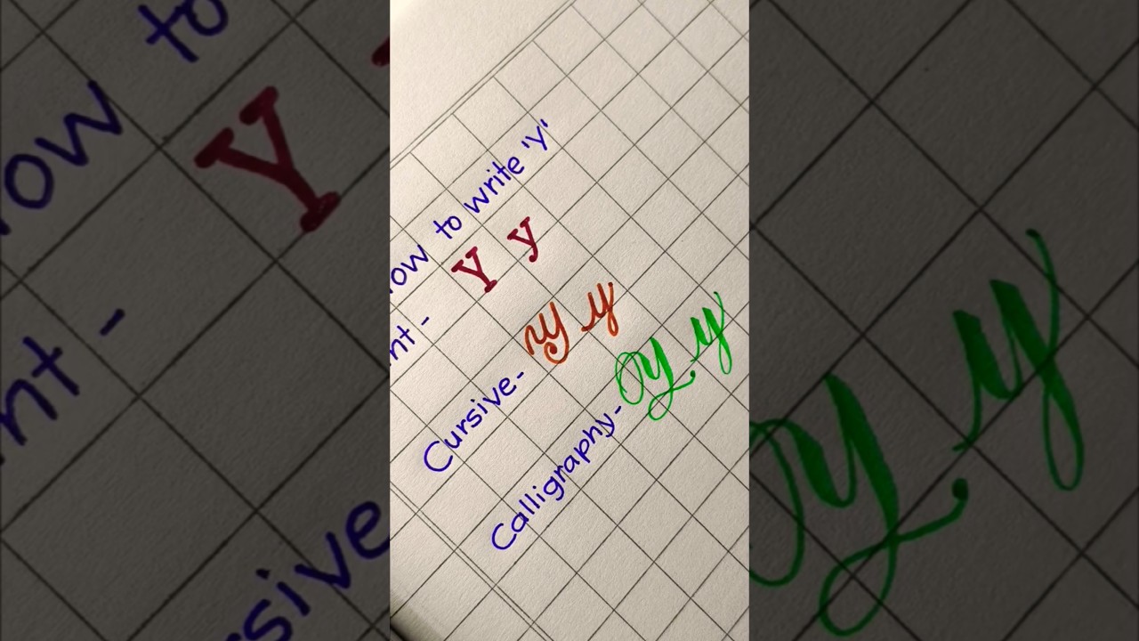 Day 25 of how to write Y in different ways 😍✍️. 