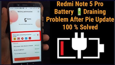 How to Solve Battery Draining Problem in Redmi Note 5 pro After Pie Update|| Best Solutions 🔥🔥