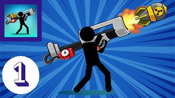 Boom Stick: Bazooka Puzzles Walkthrough Gameplay Tutorial Part 1 || For Android and iOS