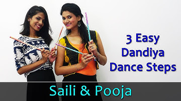 Dandiya Dance Steps Video | Learn 3 Easy Dandiya Steps For Beginners | Navaratri Dandiya Dance Songs