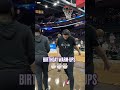 warmed up to play on his birthday 🎉