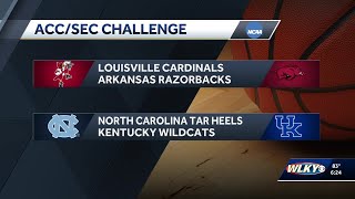 UofL headed to Arkansas, UK hosting UNC for ACC/SEC Challenge