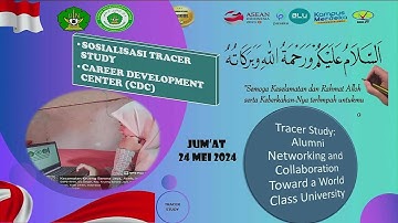 🔴LIVE : SOSIALISASI TRACER STUDY | CAREER DEVELOPMENT CENTER (CDC) UIN AR-RANIRY 2024