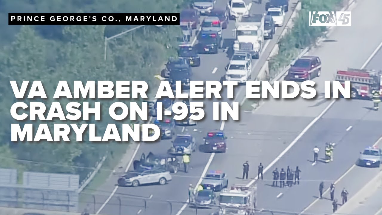 Amber Alert ends in crash on I-95 in Maryland - YouTube