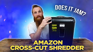 Cross-Cut Shredder for Home Use | Amazon Basic 12-Sheet Paper Shredder - Product Review