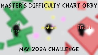 Master's Difficulty Chart Obby - May 2024 Challenge