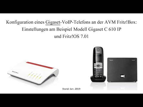 Gigaset VoIP-Telefon an AVM Fritz!Box anmelden - Stand 01/2019